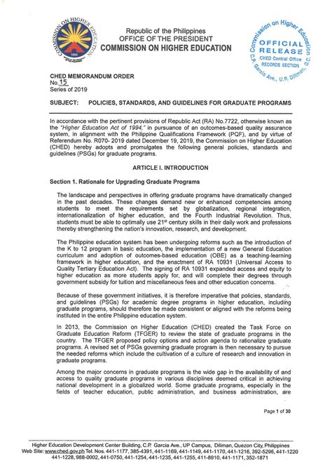 cmo 15 series of 2019|ched.gov.ph.